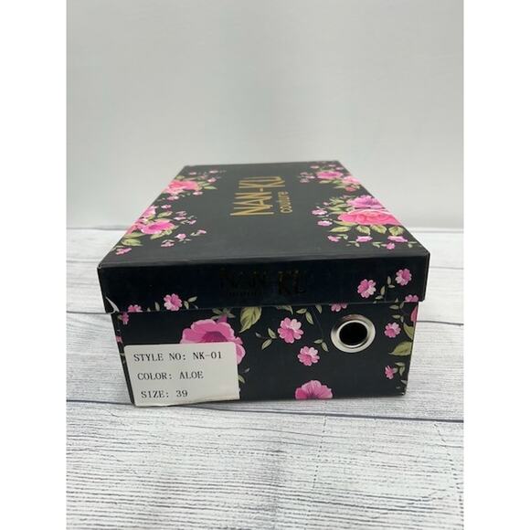 Nan-Ku X Free People Womens Cruise Studded Hi Top Sneakers Aloe Green Size 39/9 - Picture 6 of 6